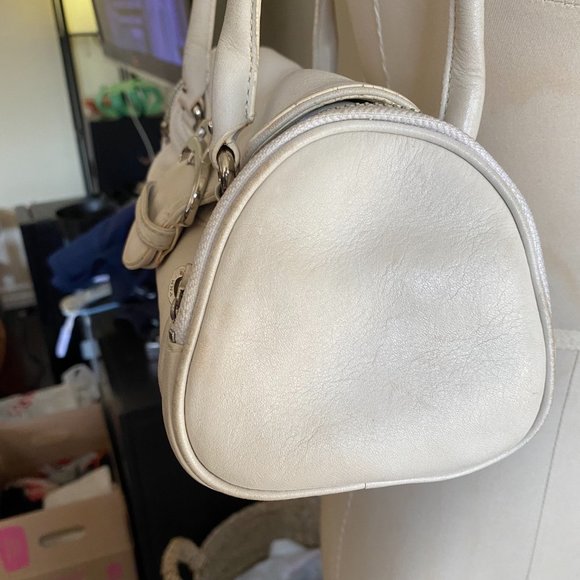 Cole Haan White Leather Shoulder Bag - Picture 10 of 10